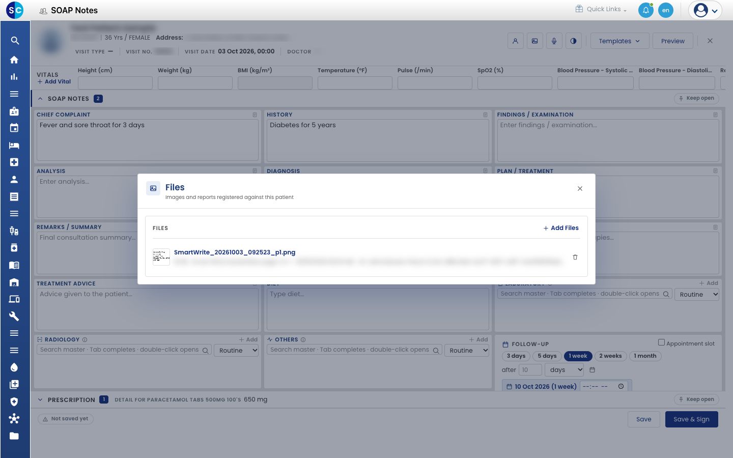 The Files window with the saved Smart Write page